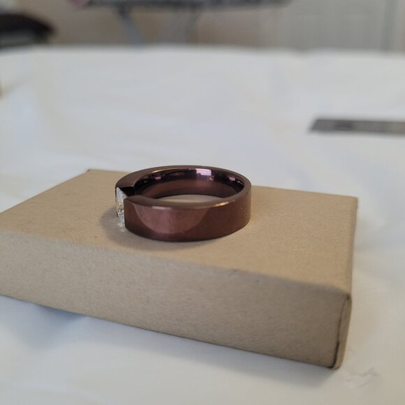 Inox 316L Stainless Men's Band Size 10 1/4 Copper Colored - Picture 3 of 10